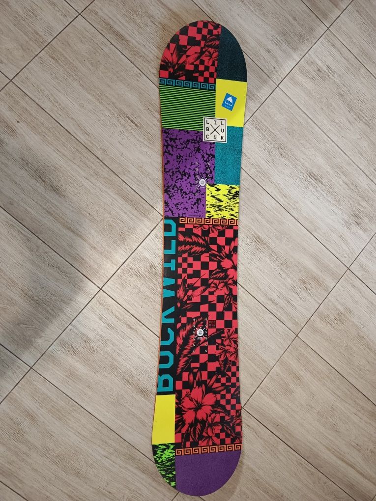 Deska snowboardowa Ride Buck Wild red/black/teal/purple 147 cm