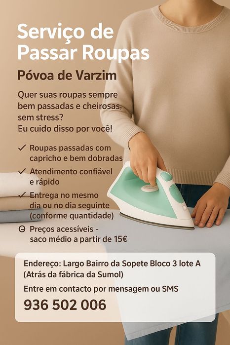 Engomadoria ao Domicílio — Roupa Sempre Impecável
