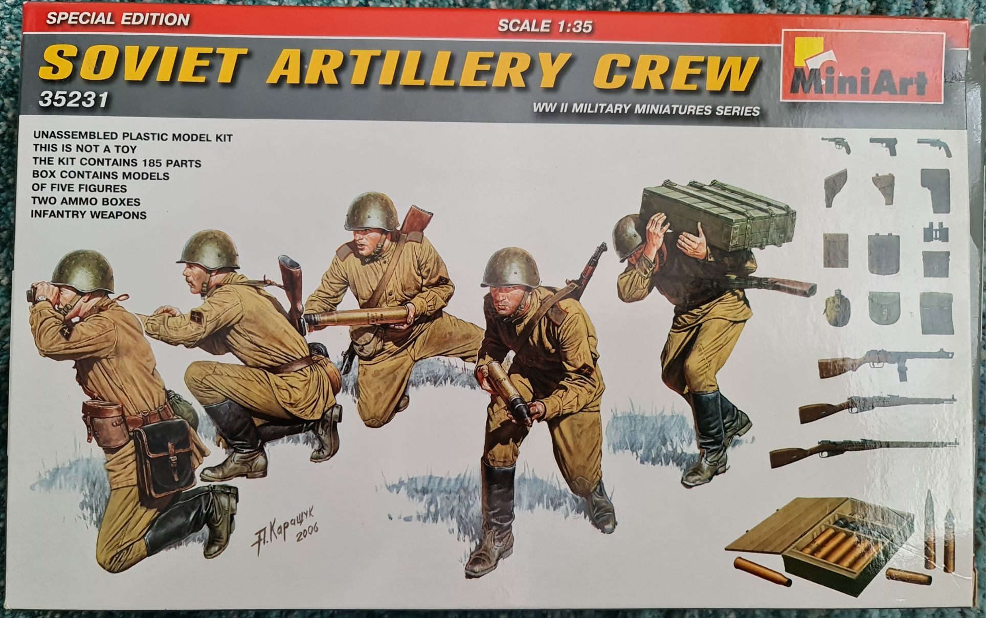 OKAZJA ! Model do sklejania. Soviet Artillery Crew Special Edition