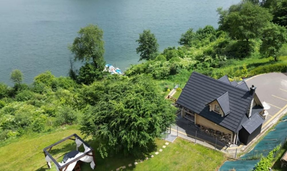 Domek Bieszczady Solina z balią.