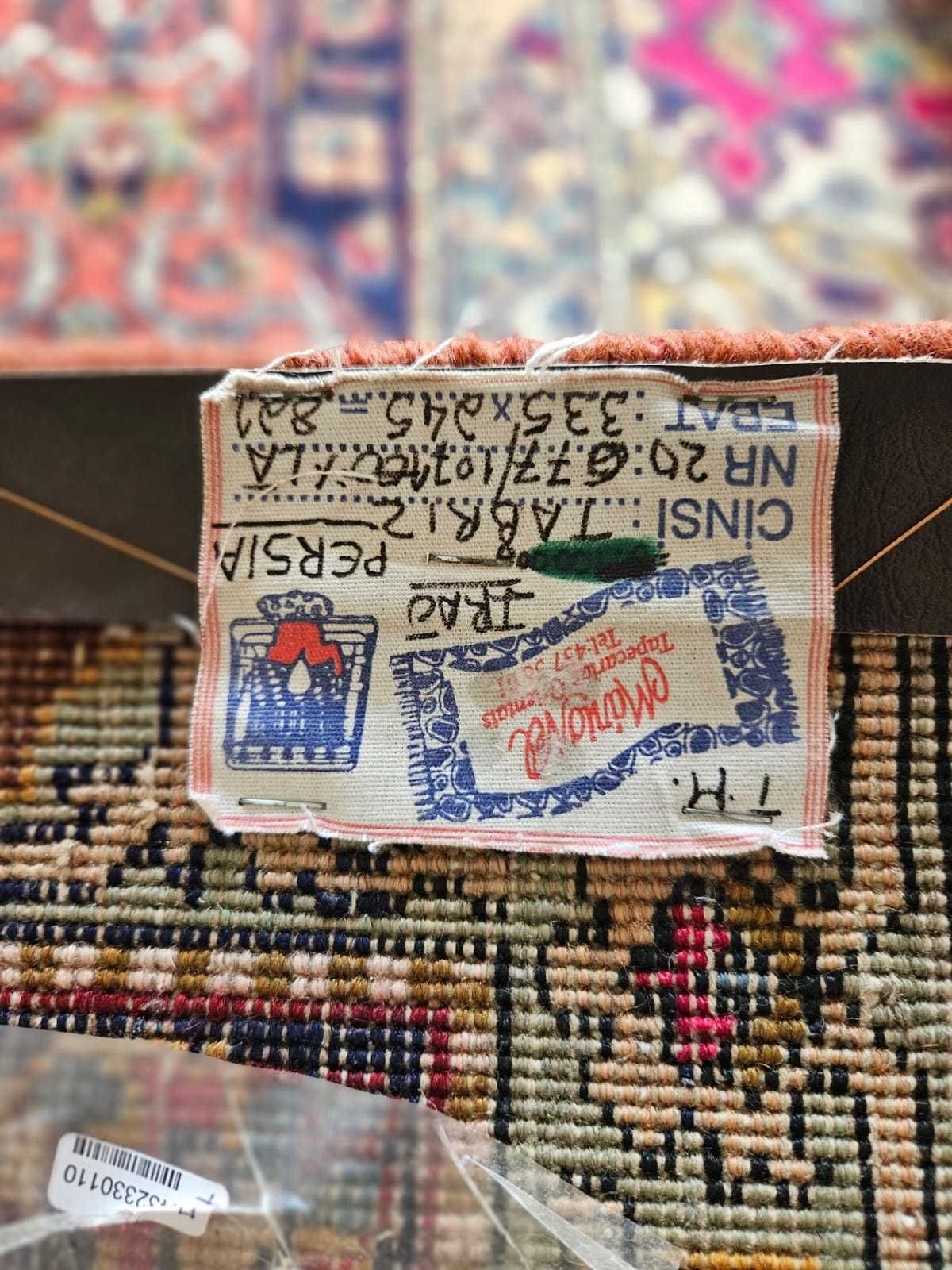 Espetacular TAPETE PERSA TABRIZ . O clássico atemporal e sempre chique