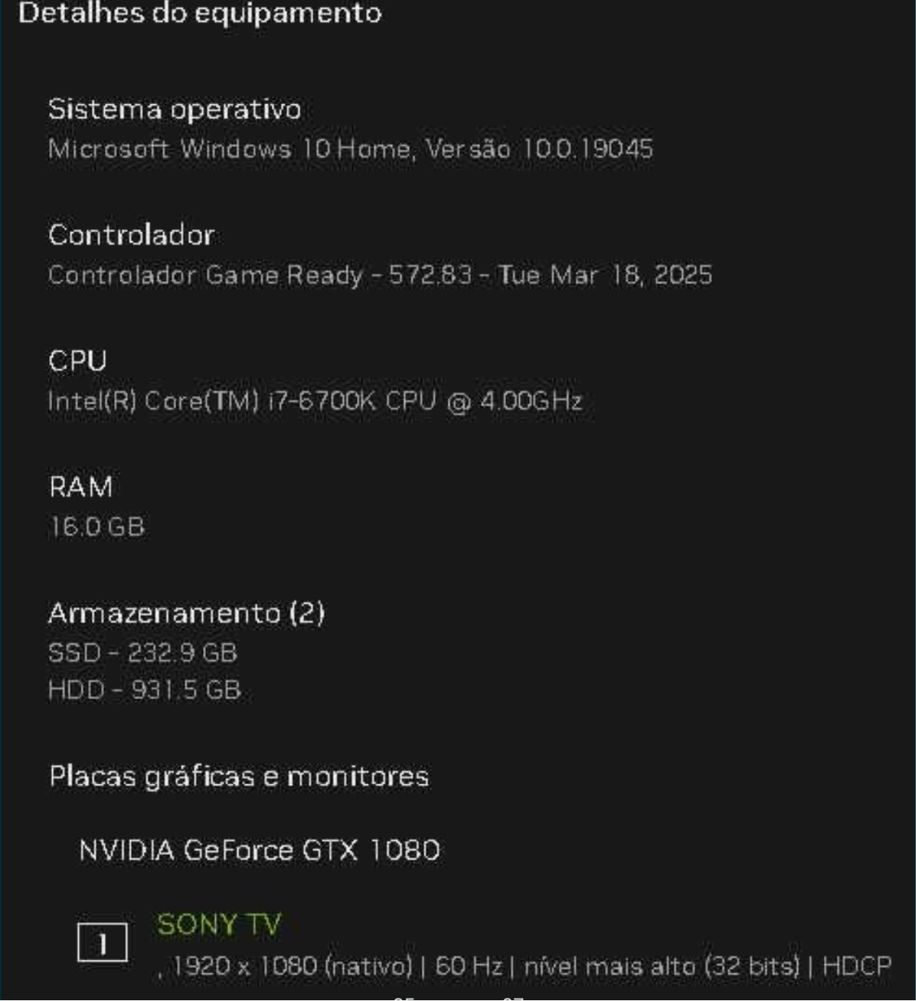 PC Gamer i7 + GTX 1080 + SSD – Desempenho TOP a bom preço!