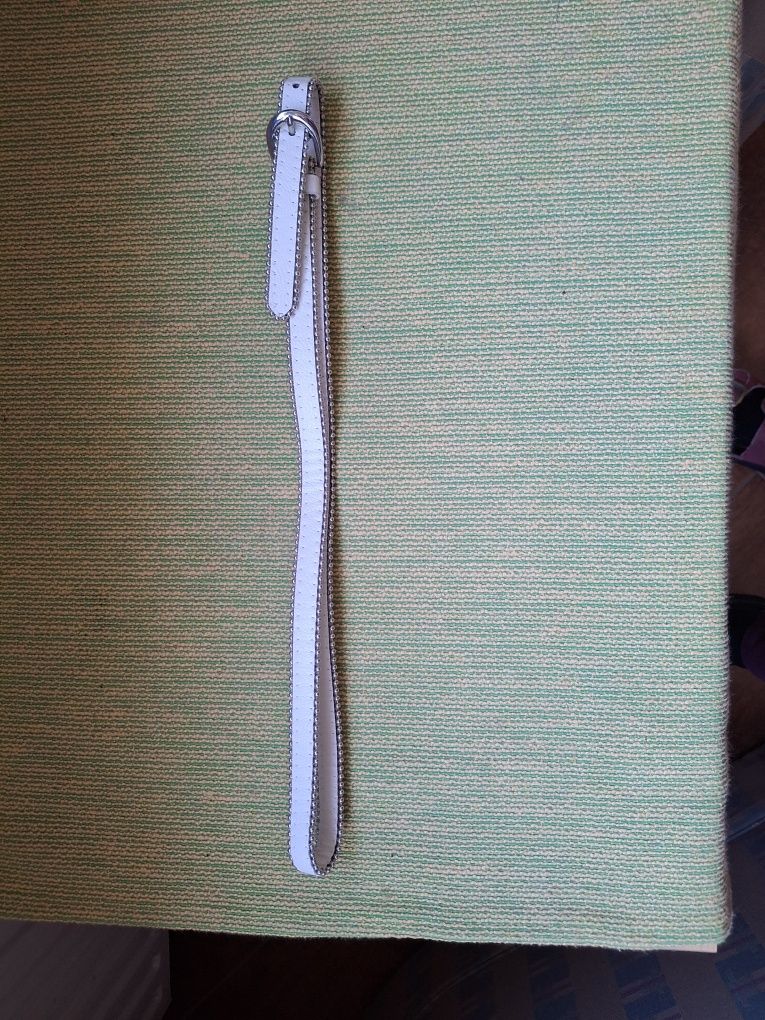 Pasek biały damski 101 cm