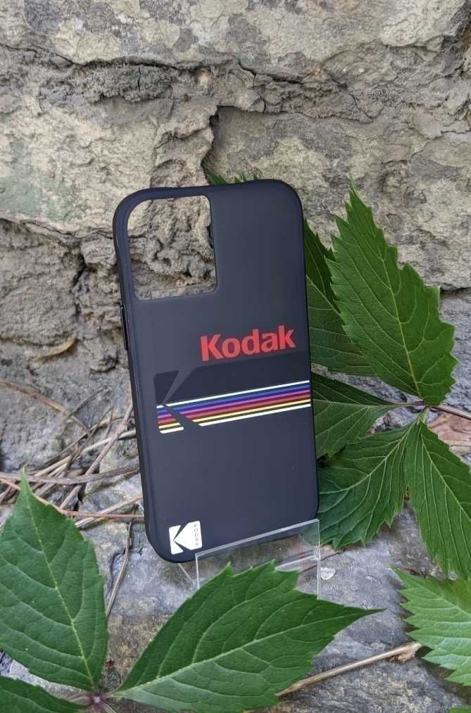 Преміум чохол для iPhone 12 mini - фірмовий Kodak чорний матовий чехол