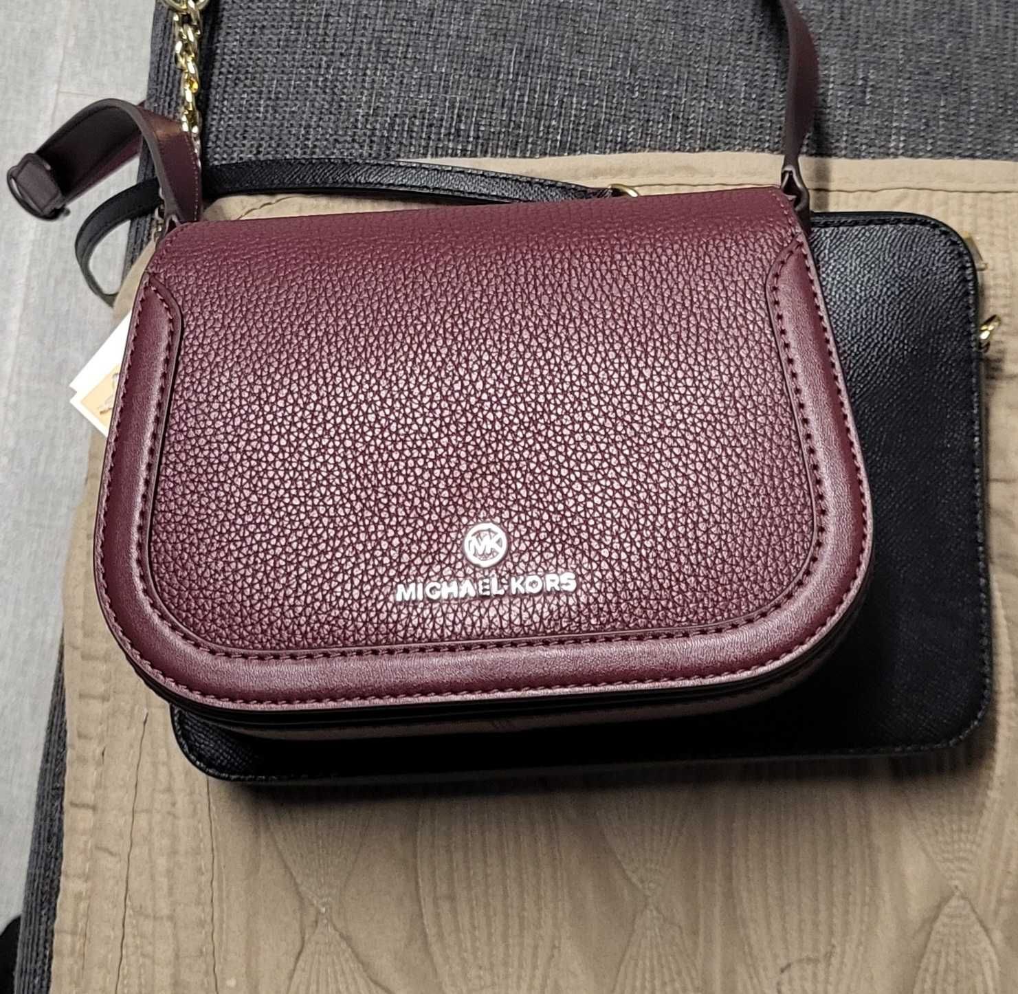 Michael Kors small Lucie pebbled leather crossbody bag