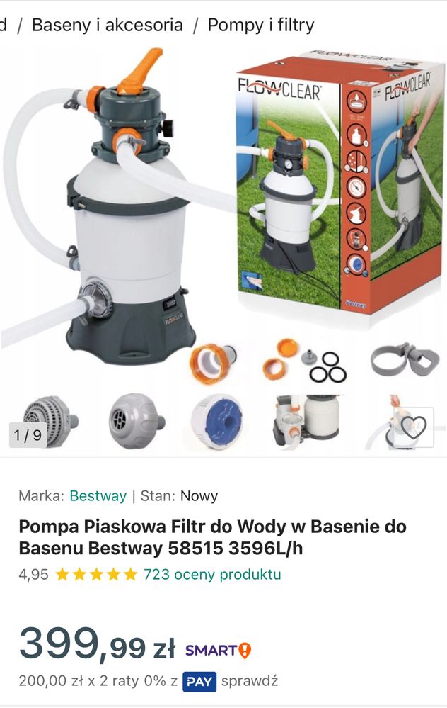 Pompa piaskowa filtr Flowclear Bestway