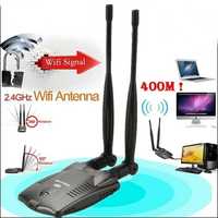 Receptor antena alto ganho longas distancias wifi usb chip set 3070