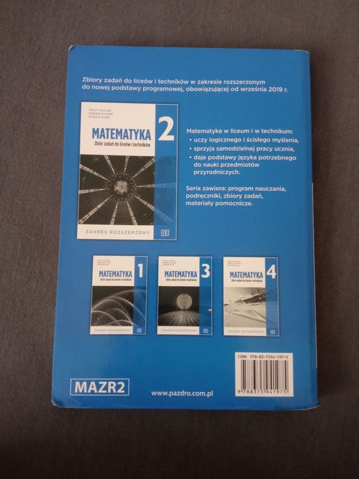 Zbiór zadań do matematyki klasa 2 zakres rozszerzony