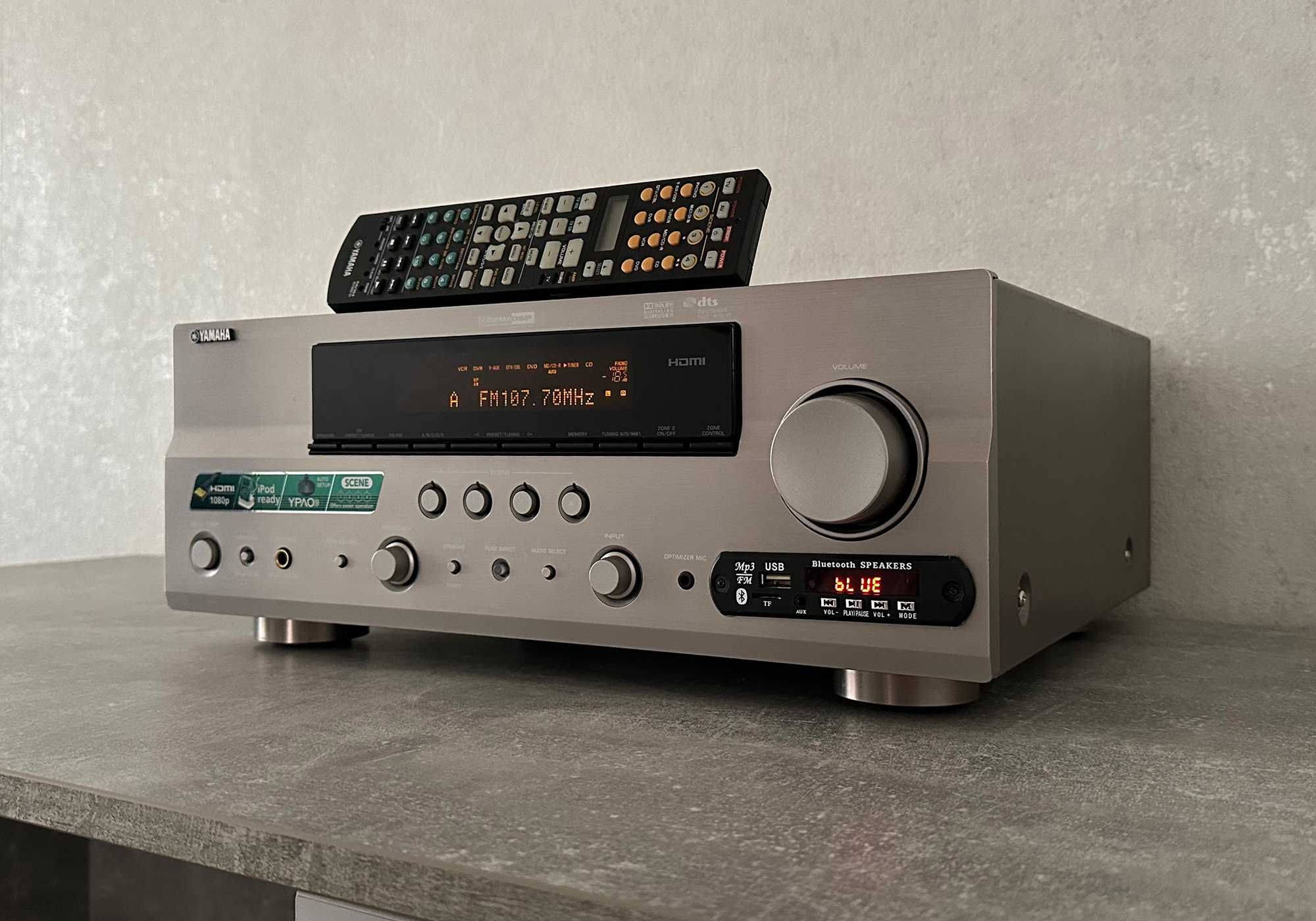 Ресивер Yamaha RX-V661 (7 × 140 Вт / USB / BlueTooth / ЦАП / FM-тюнер)