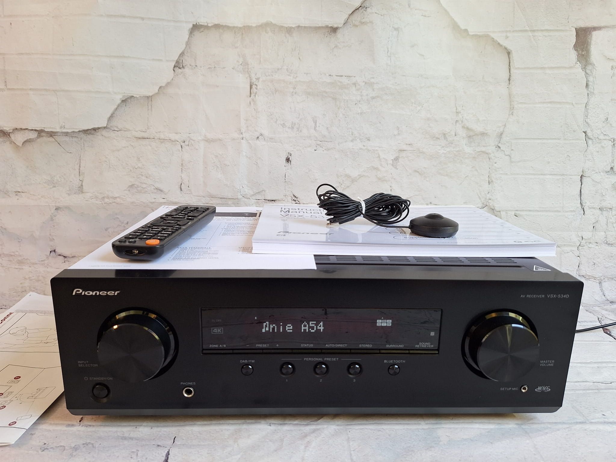 5.2 Pioneer VSX-534d Bluetooth Dolby Atmos Vision 4k 60p Hdr BT.2020