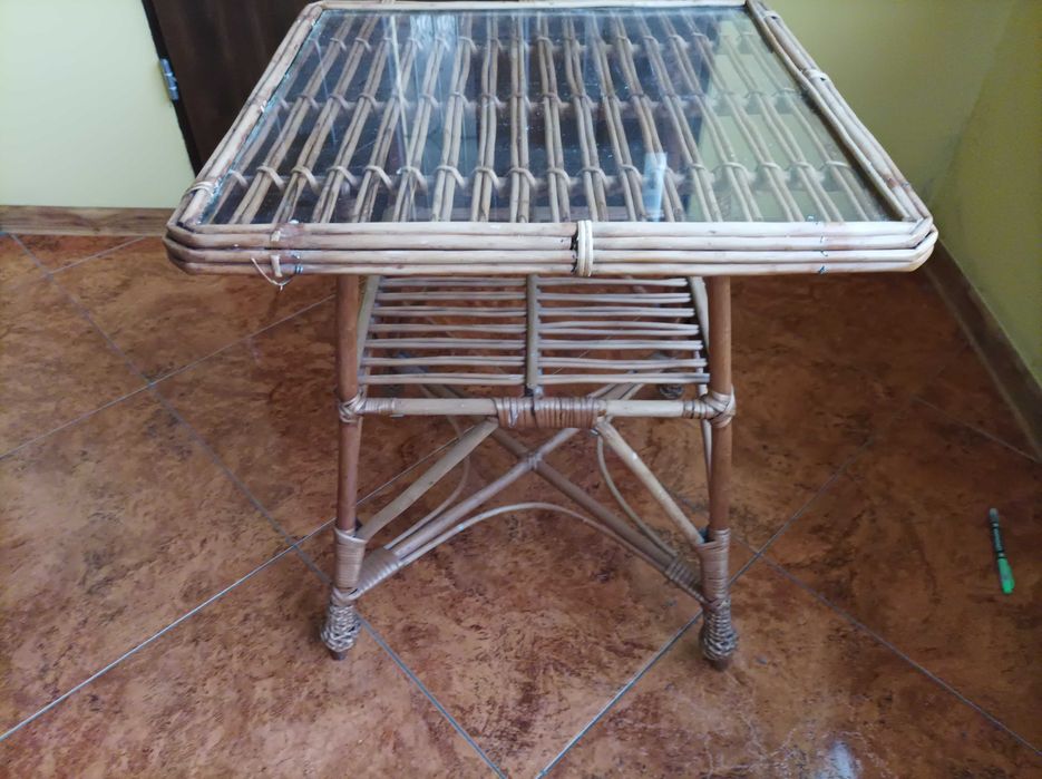 Fotel wiklinowy duży