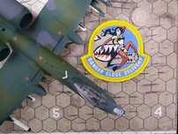 Naszywka A-10 Thunderbolt II Warthog USAF rzep velcro żółta