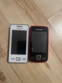 2 telefony Samsung dotykowe. Sprawne