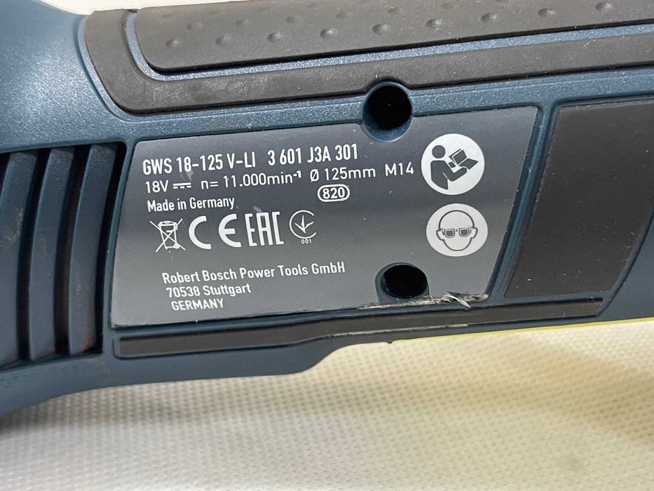 Szlifierka kątowa akumulatorowa BOSCH GWS 18-125 V-LI aku. ładowarka