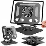 Uchwyt Chłodzący do Laptopa Składany Wentylator USB 11-17" Alu 04135