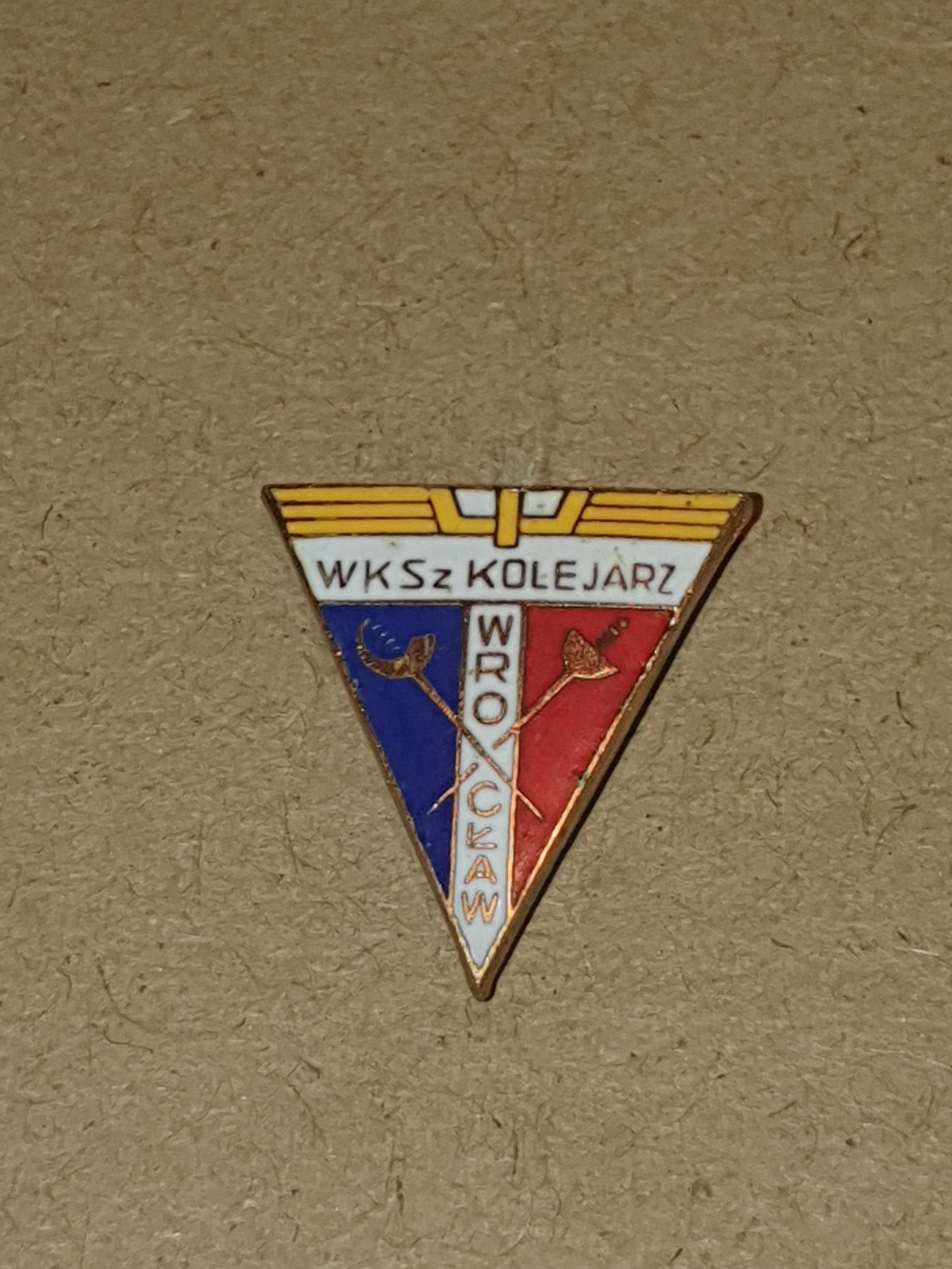 Odznaka klubowa Kolejarz Wrocław