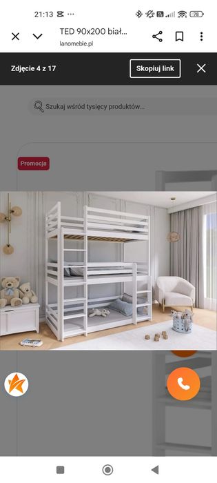 Łóżko pietrowe używane