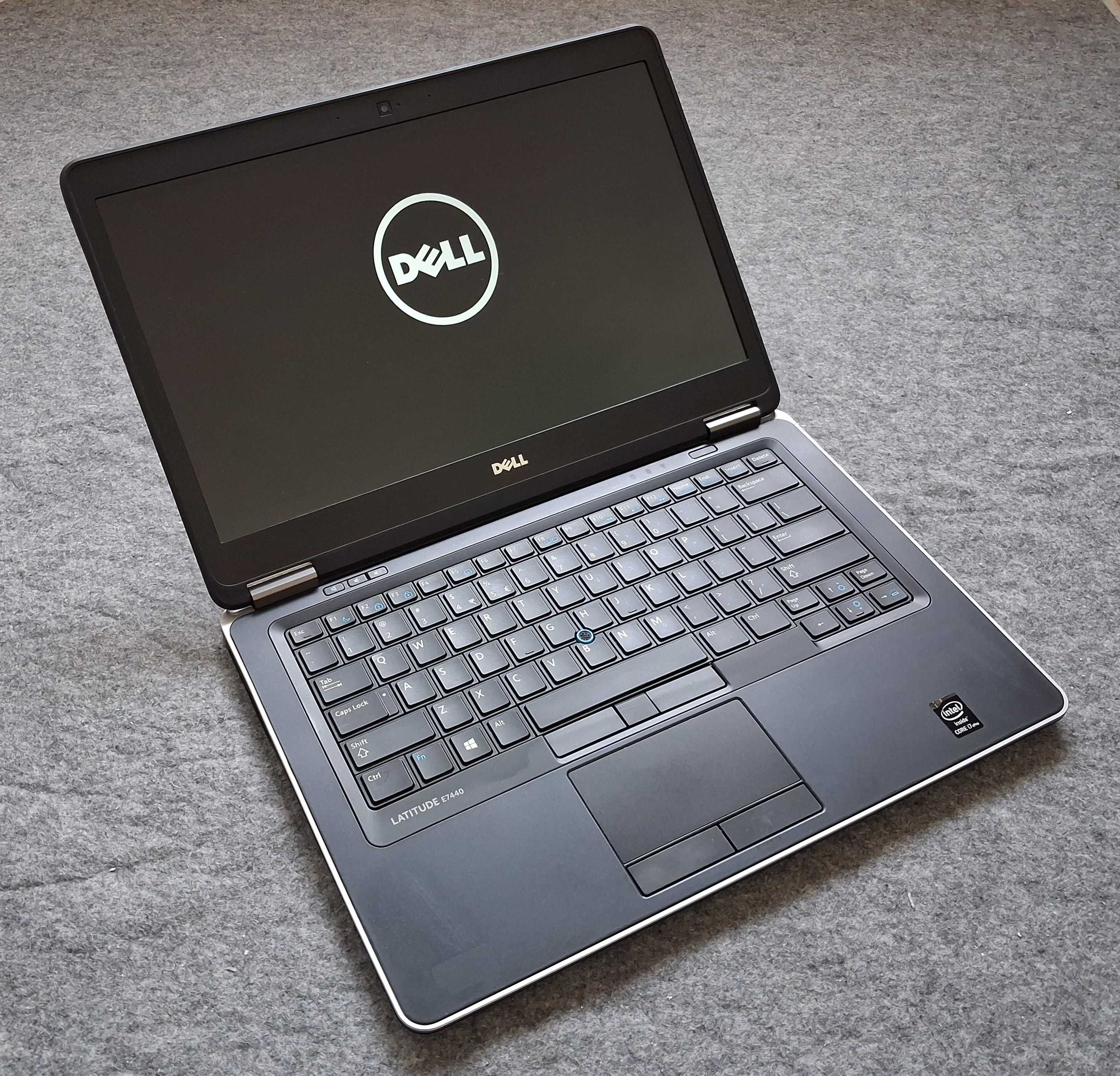 Laptop 14" Dell E7440 FHD 1920x1080 * I7 * 8GB * 240GB SSD W10 KLASA A