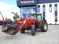 Massey Ferguson 6140  z ładowaczem czołowym. Mailleux,