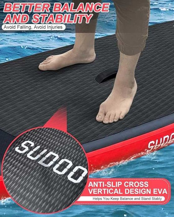 SUDOO Nadmuchiwana deska SUP dla dorosłych i młodzieży, 305cm