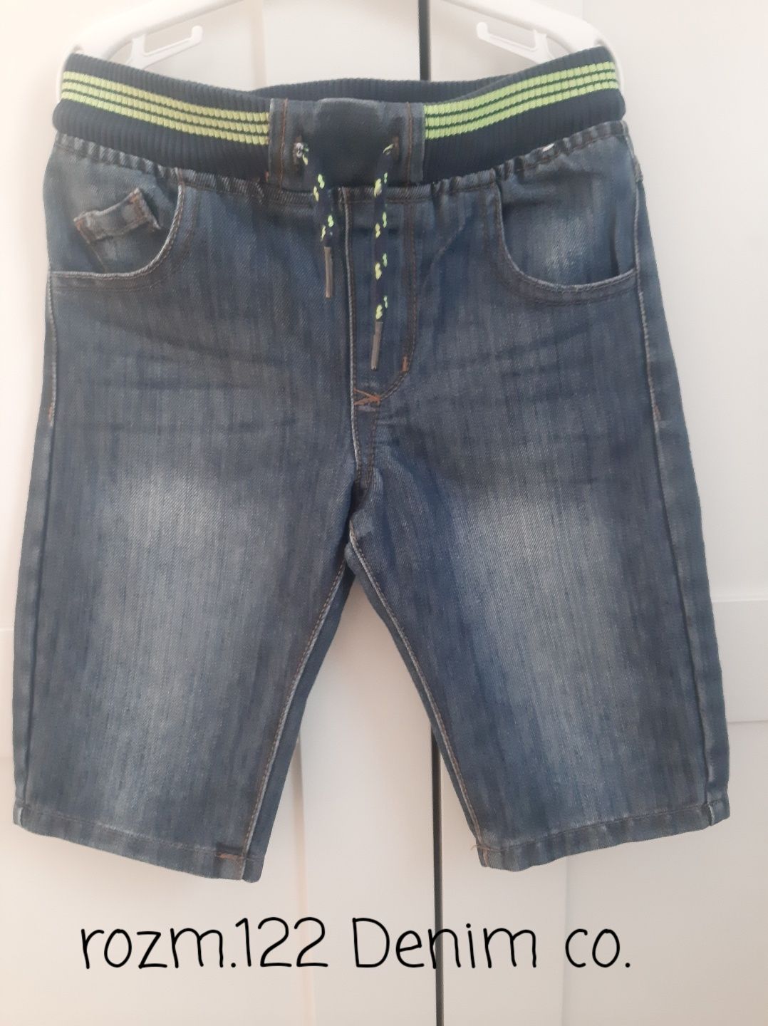 Zestaw spodnie spodenki krótkie chinosy 116-122, H&M 5-10-15