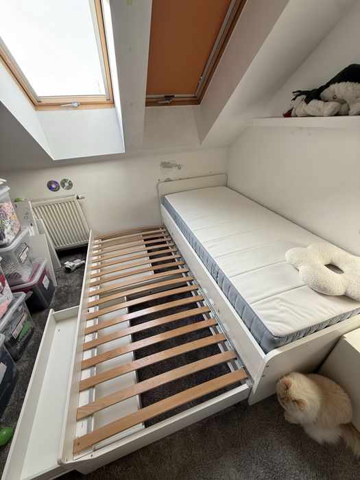 Łóżko ikea slakt nowy materac kieszeniowy 2w1slakt