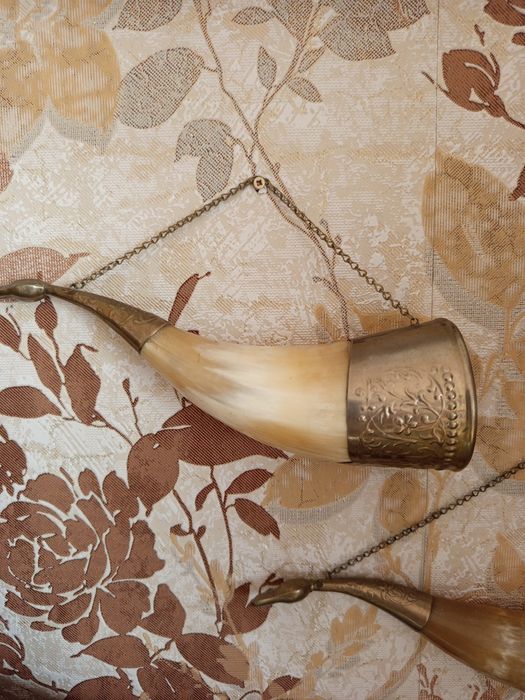 Dwa rogi obfitości początkek lat 70 tych pięknie wykonane