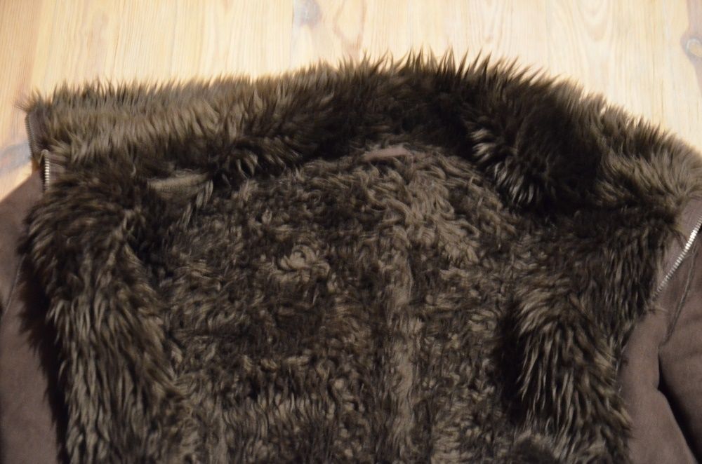 Ciepła kurtka - skórka, futerko