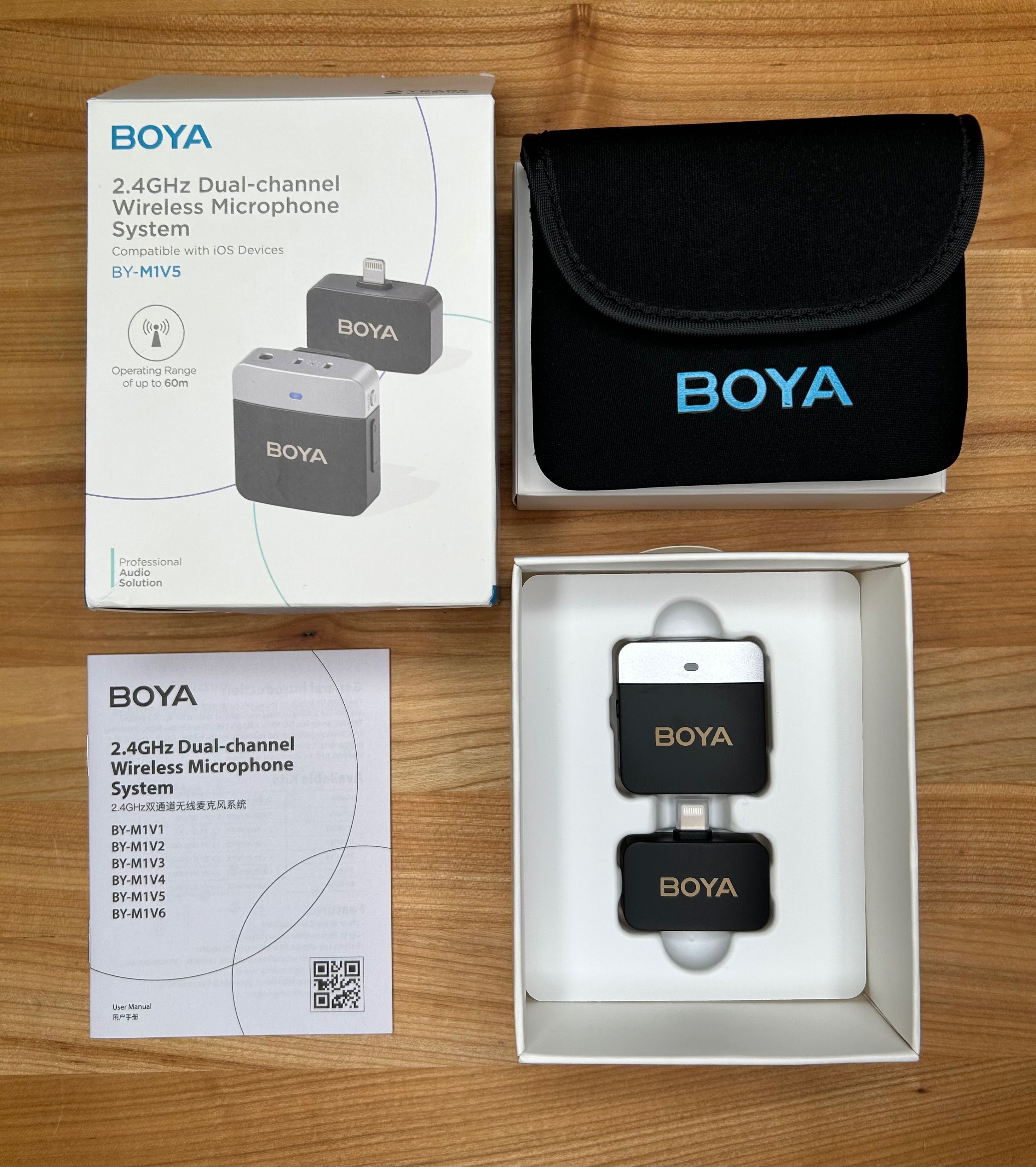 Мікрофонна радіосистема Boya BY-M1V3 M1V5 Usb Type C Iphone lightning