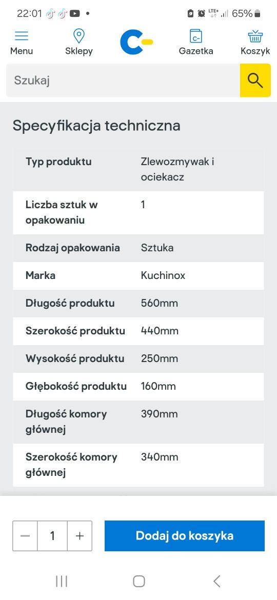 Zlewozmywak granitowy