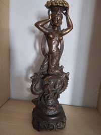 Schiva, deusa indu, em resina pintada, a imitar o bronze