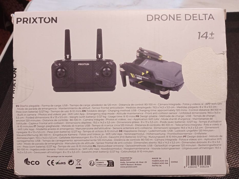 Drone PRIXTON Delta+ — Novo em caixa