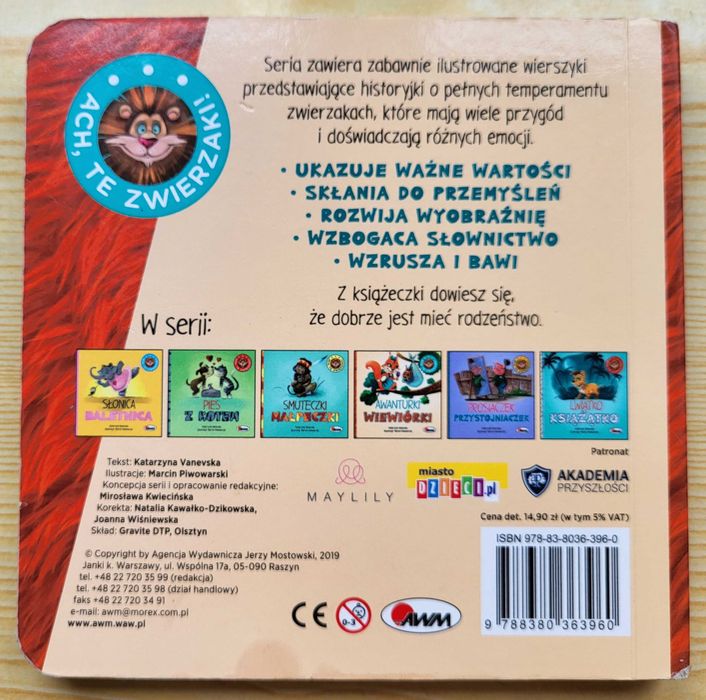 "Awanturki wiewiórki" (seria "Ach, te zwierzaki!") - stan IDEAL -TANIO