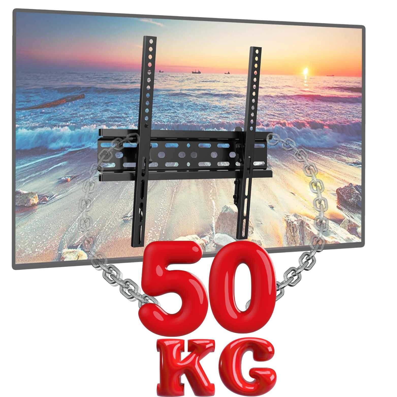 Mocny Uchwyt do TV Uchylny Wieszak na Telewizor Regulowany 32" - 70"