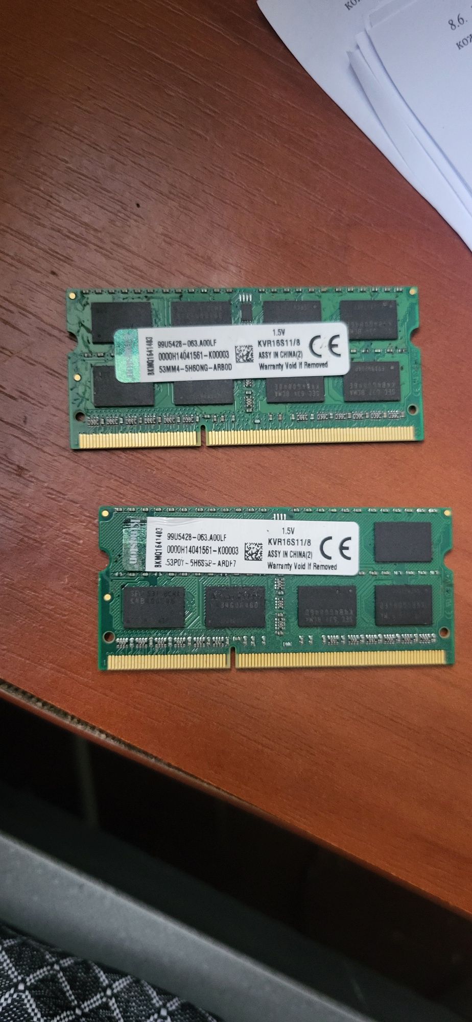 Оперативна пам’ять DDR3 2×8GB Kingston — для ноутбука