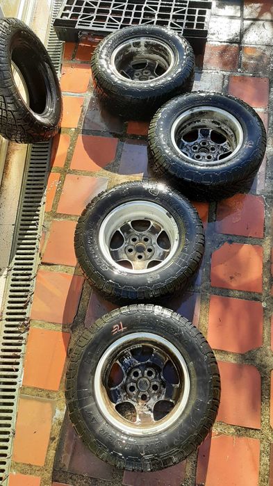 4 Pneus + 4 Jantes Land Rover Discovery 2 / P38 GENERAL GRABBER 255/65