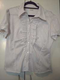 Biała elegancka bluzka koszulowa
