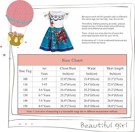 Sukienka Księżniczki Isabela z Encanto + okulary 140Cm
