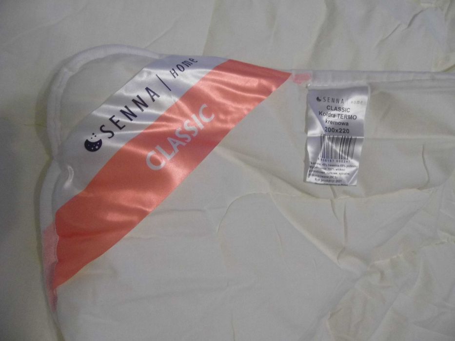 Kołdra zimowa CLASSIC TERMO 200x220 Kremowa | Senna Home NOWA