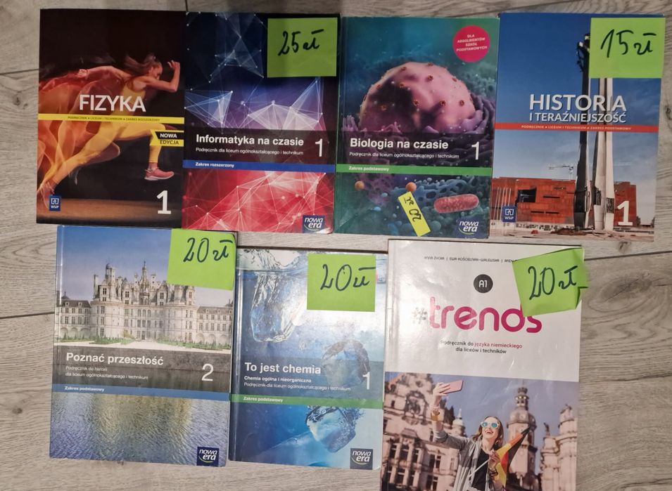 Podreczniki do szkoly klasa 1 i 2 LO