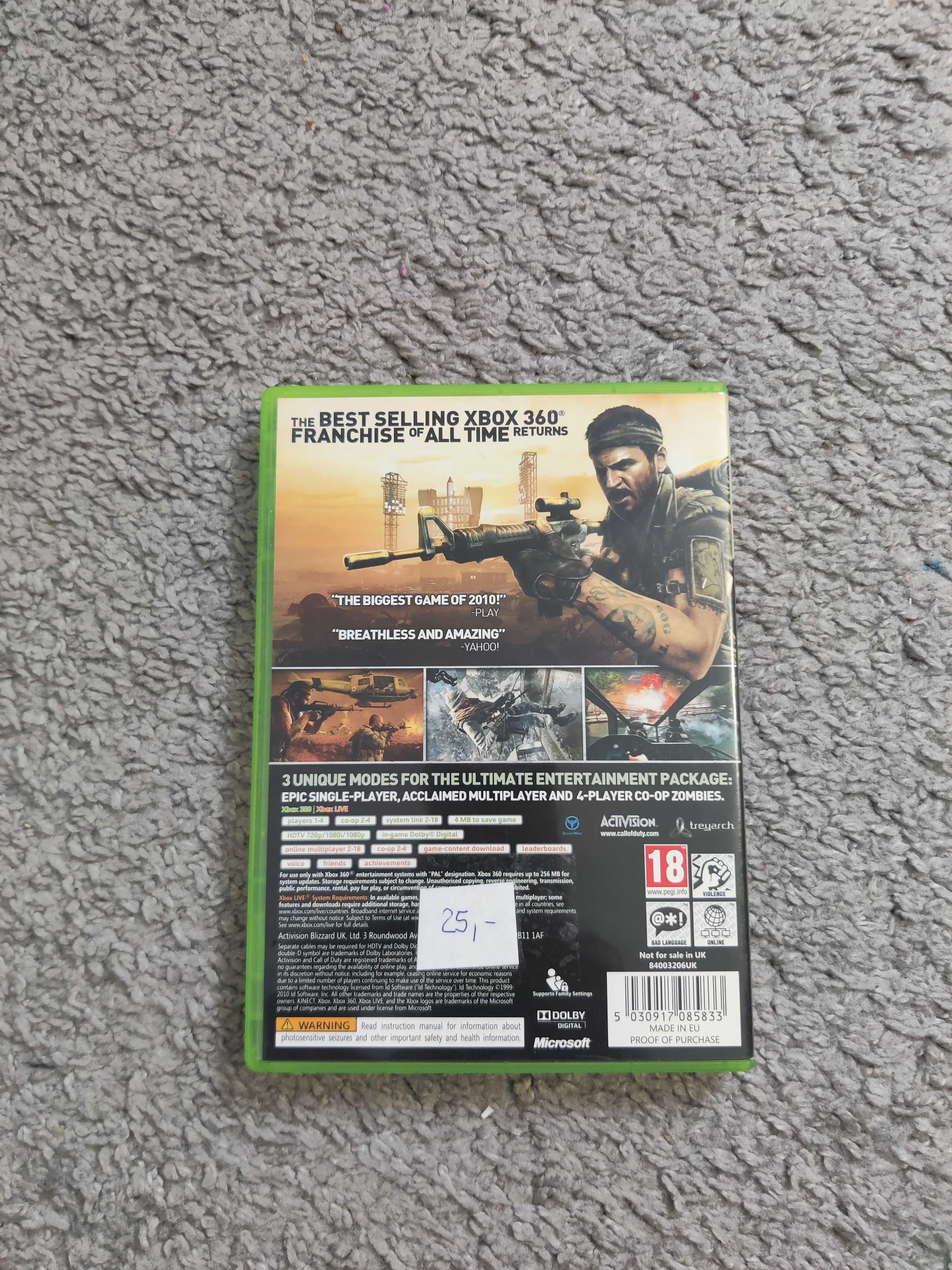 Gra Xbox 360 / Call of duty black ops ( język angielski )