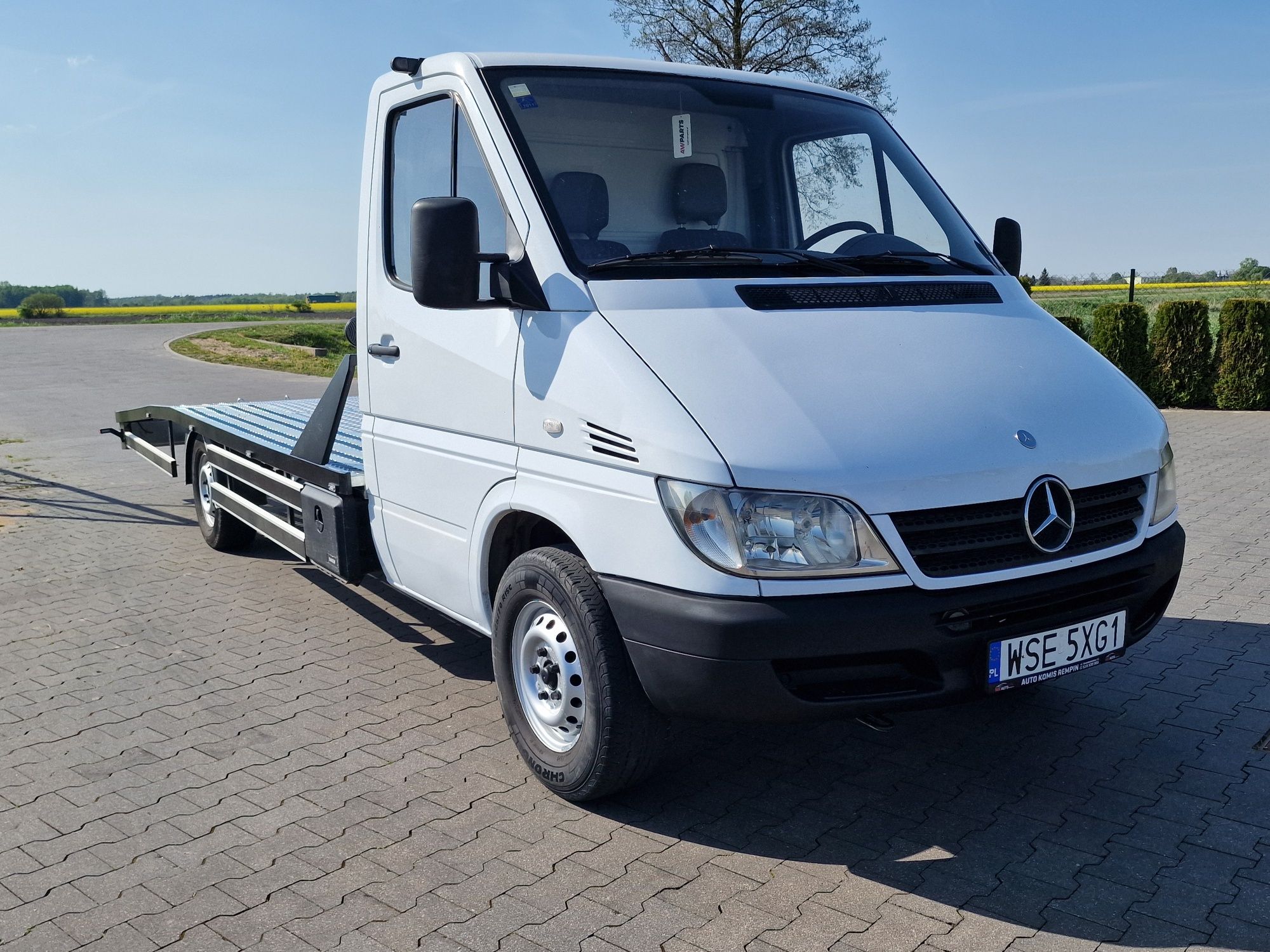 Mercedes Sprinter 2.2 cdi 5m Najazd Laweta Nowa Zabudowa jak Lt Ducato