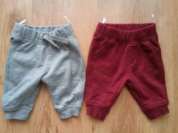 C&A spodenki dresowe dresy szare bordowe 2 sztuki 62