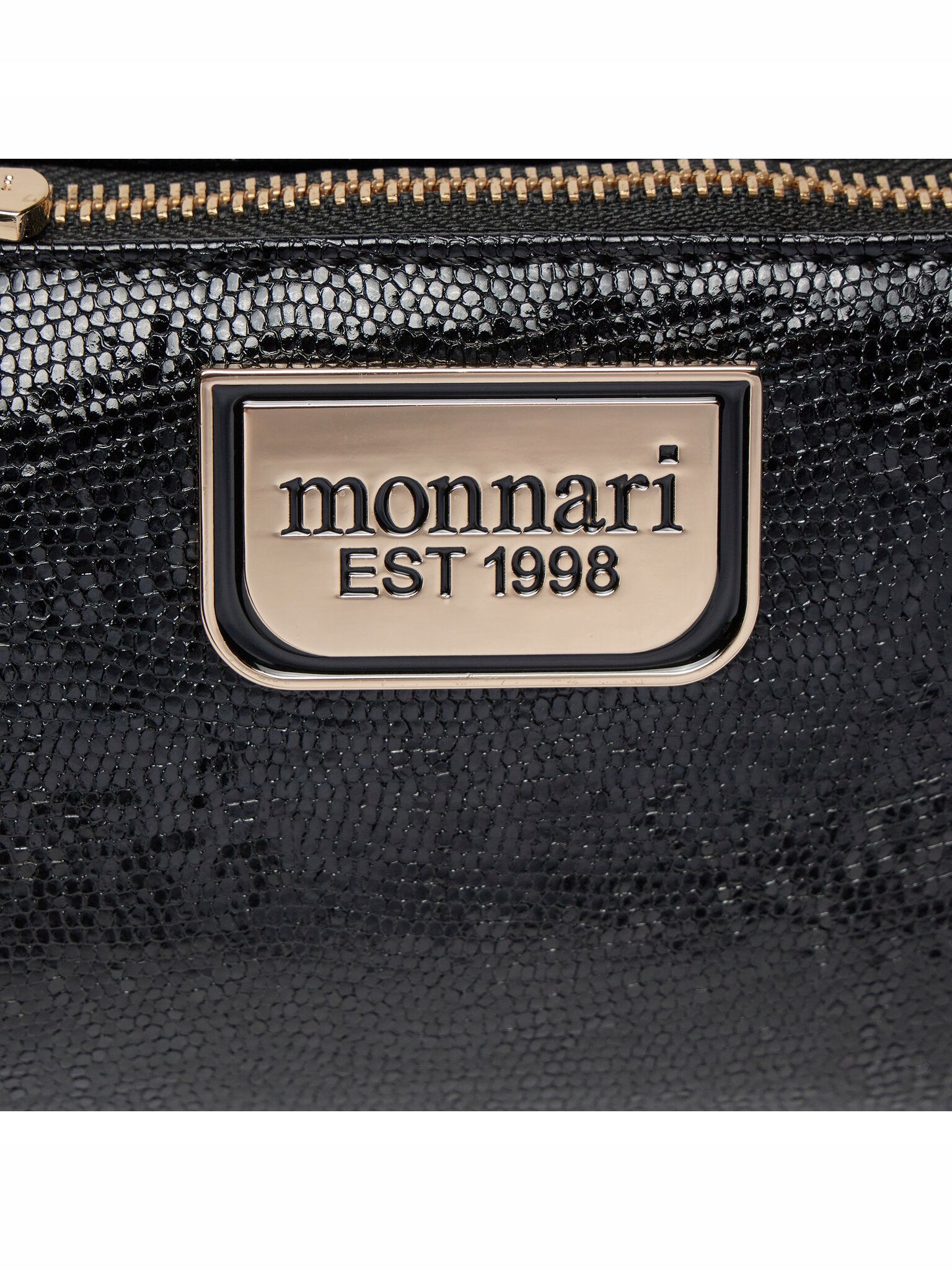 monnari kosmetyczka csm0030-m20 black shiny