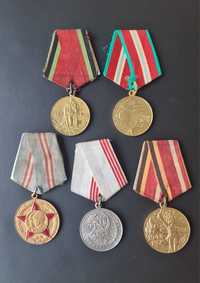 Medale radzieckie ZSRR zestaw