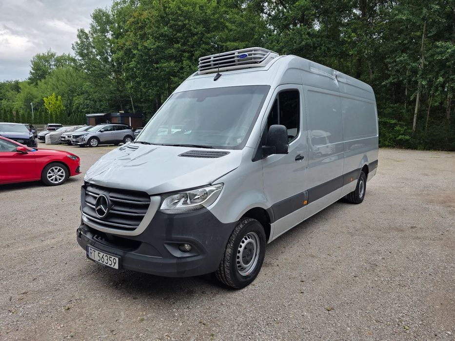Mercedes-Benz Sprinter L4H3 Long Max długi  Chłodnia/Mroźnia, 2 Agrefaty, Polska Salon, 1 Właściciel, Serwis,