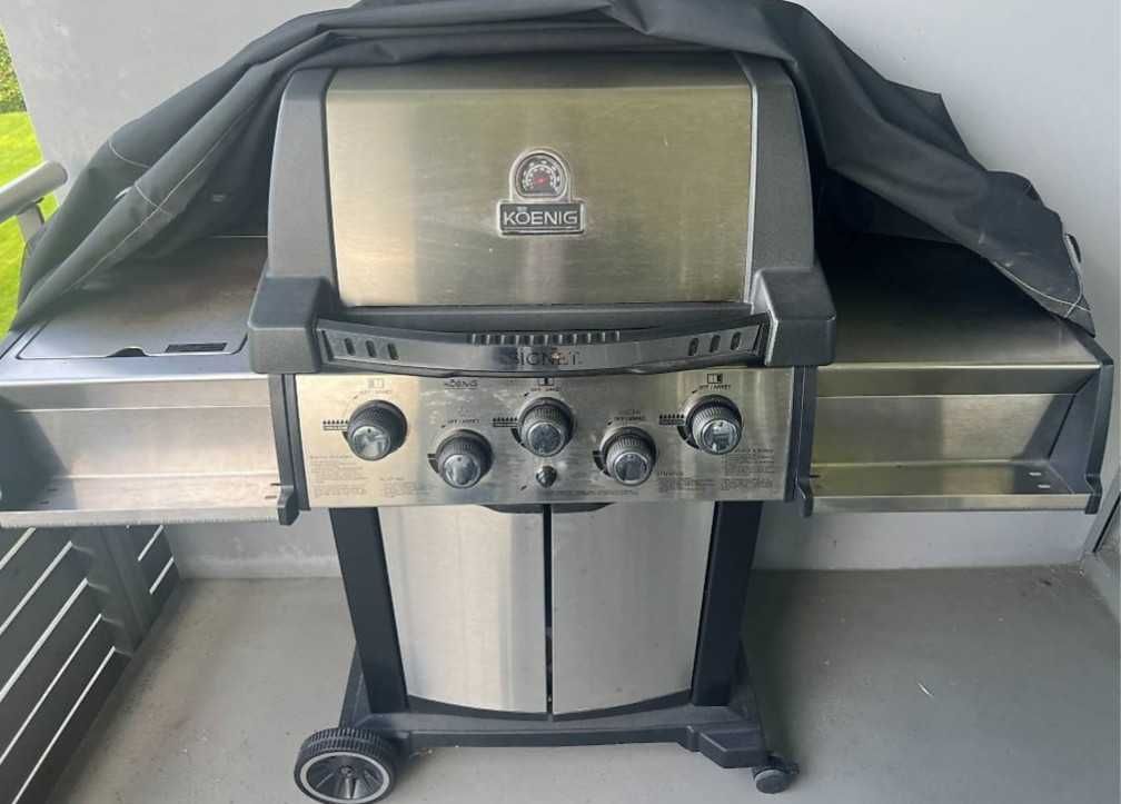 Grill Gazowy Koenig,ruszt,boczny palnik