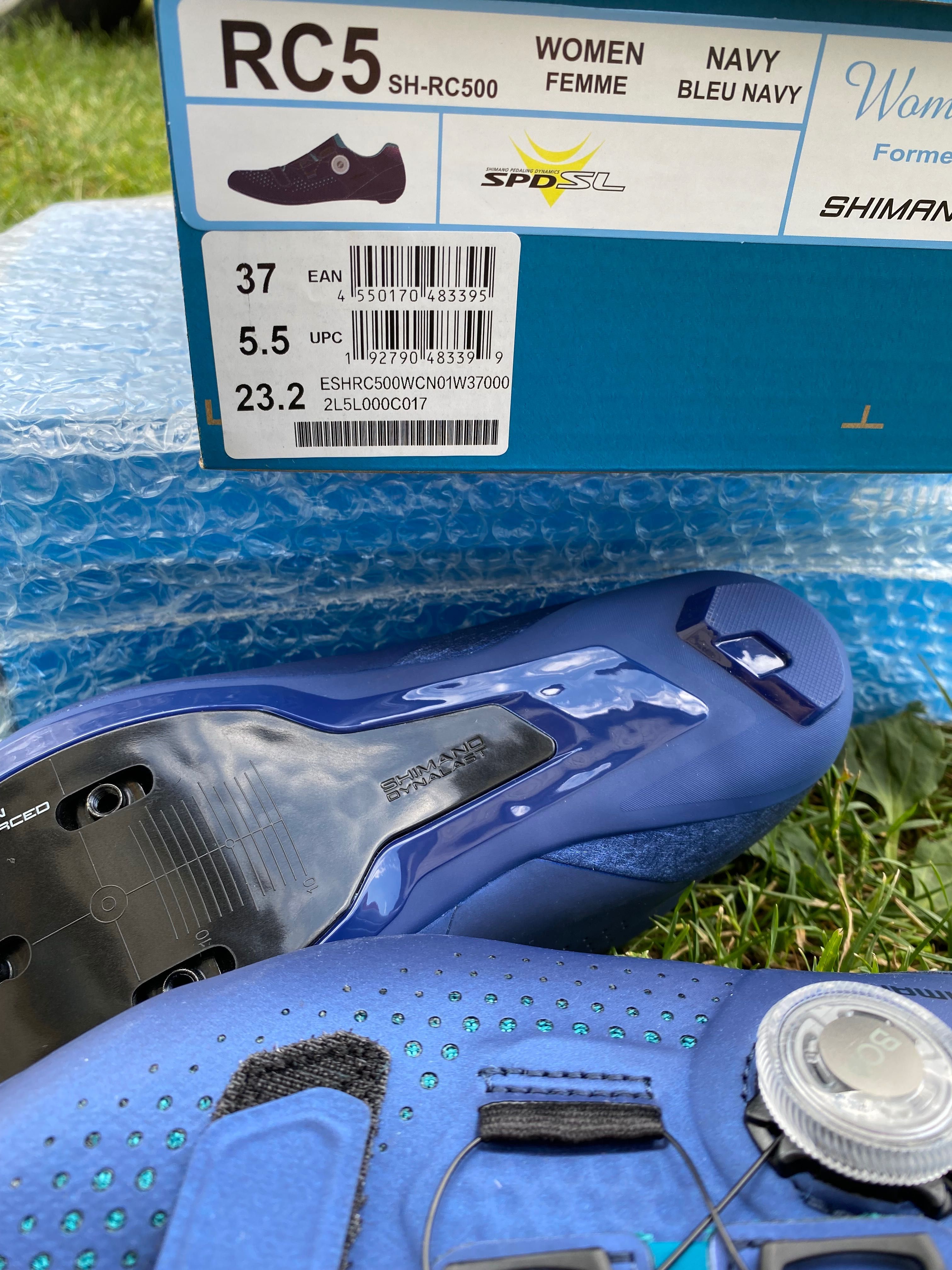 Nowe SHIMANO buty kolarskie damskie niebieskie RC5 SH-RC500 37 rozmiar