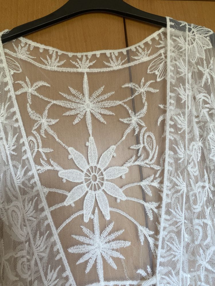 Kimono Branco Renda