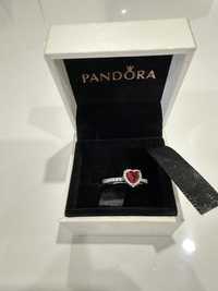 Pandora anel sparkling red elevated heart